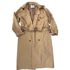 BABATON Classic Beige Double Breasted Trench Coat Women's Size Medium